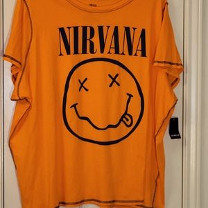 Torrid NWT Plus Size 5x 28/30 Nirvana T-shirt